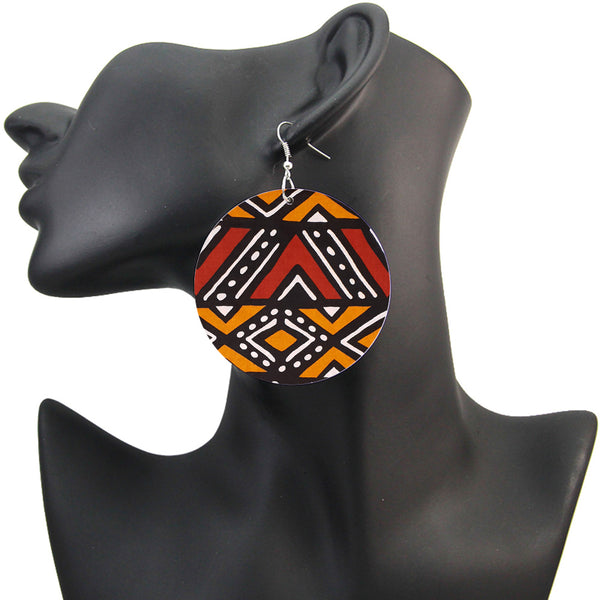 Orange mud | African inspired earrings