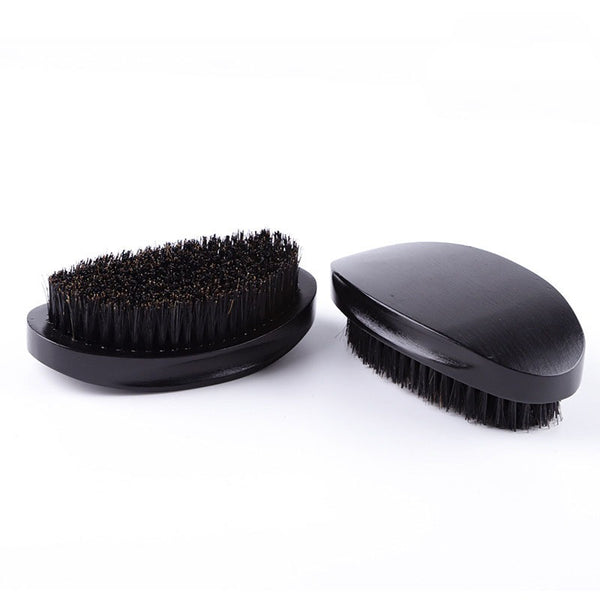 Wave Brush - 360 Waves Curved wave brush for hairstyle durag cap - Black - Unisex