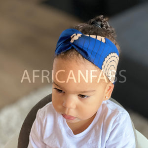 African print Headband - Kids - Hair Accessories - Blue