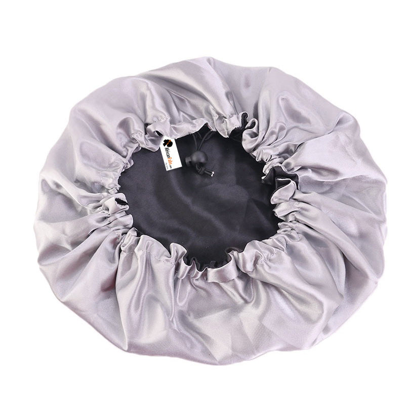 SATIN SET Protect your hair skin Black Satin Hair Bonnet