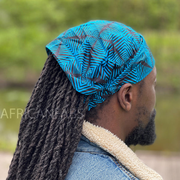African print Headband - Unisex Adults - Hair Accessories - Blue