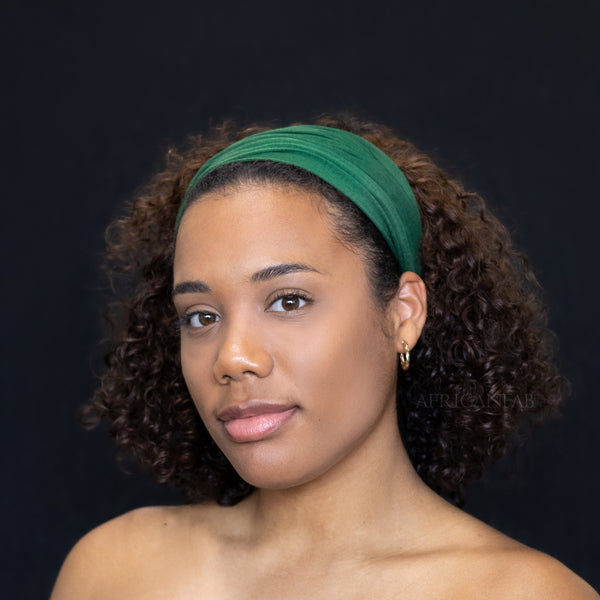 Green Hairband / Headband - Stretch Fabric - Yoga / Sports / Casual - Unisex Adults
