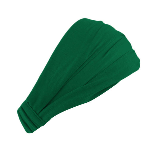 Green Hairband / Headband - Stretch Fabric - Yoga / Sports / Casual - Unisex Adults