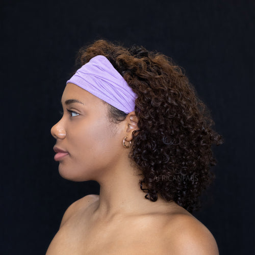 Purple Hairband / Headband - Stretch Fabric - Yoga / Sports / Casual - Unisex Adults