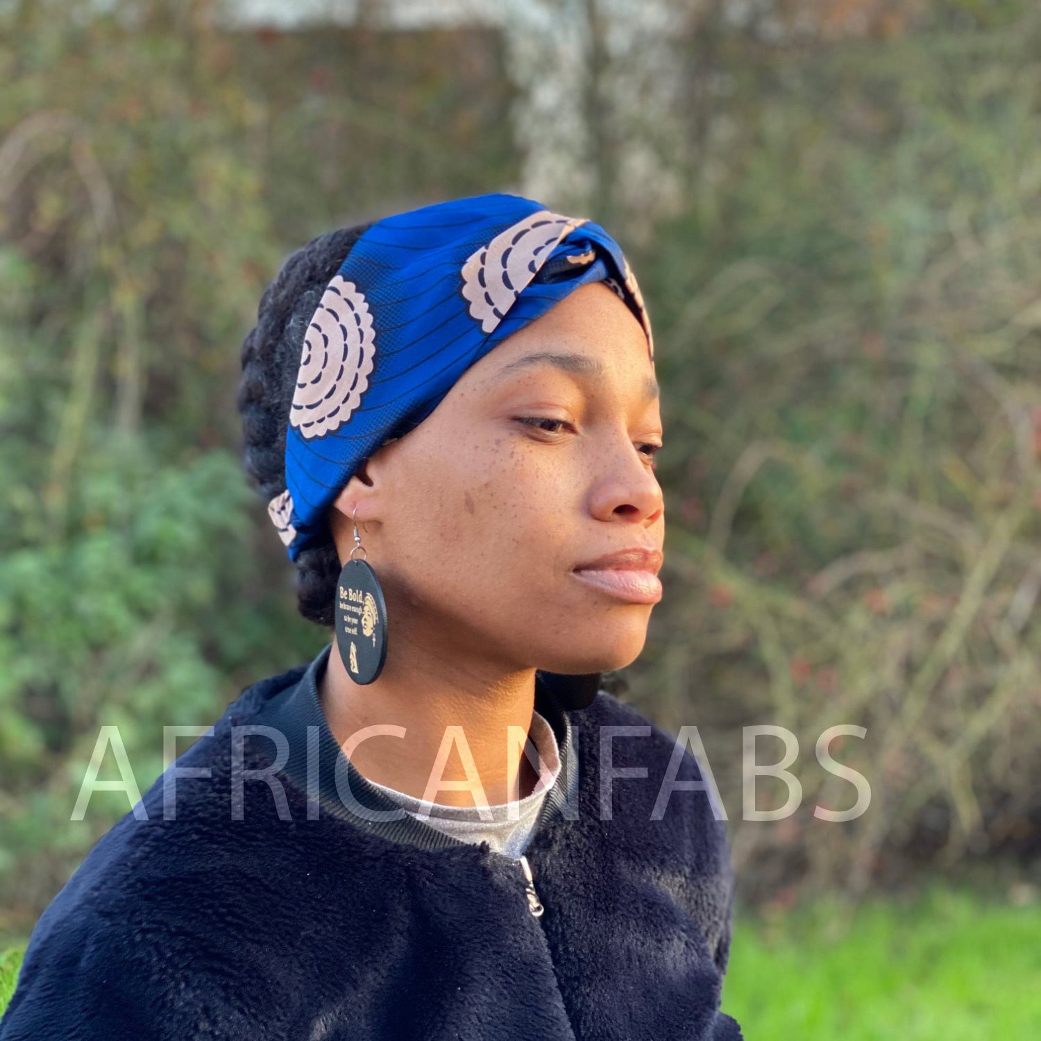 African print Headband - Adults - Hair Accessories - Blue