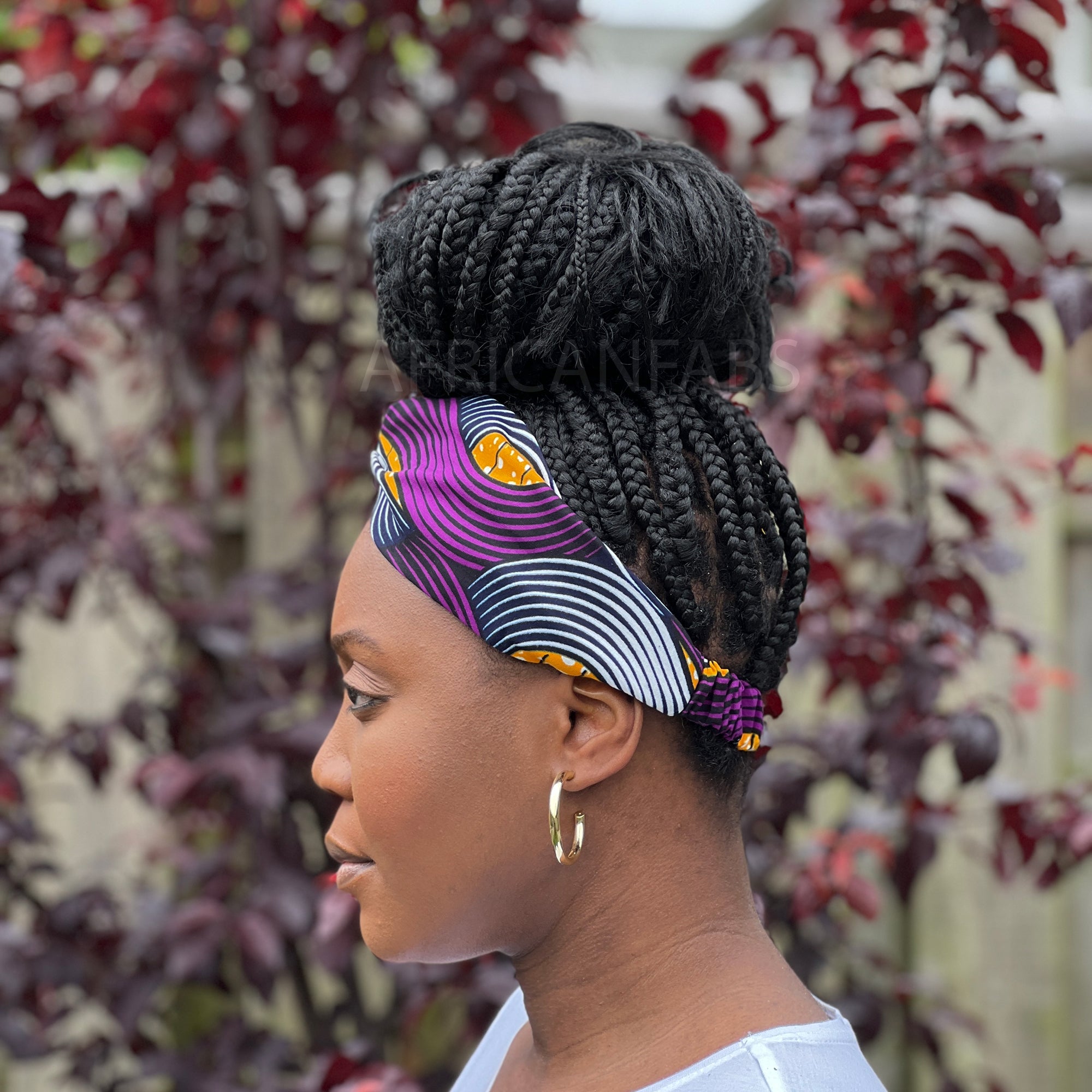 African print Headband - Adults - Hair Accessories - Purple tangle