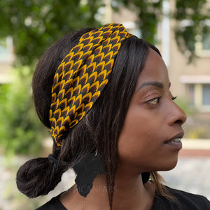 African print Headband - Adults - Hair Accessories - Bronze Vlisco VLISCO