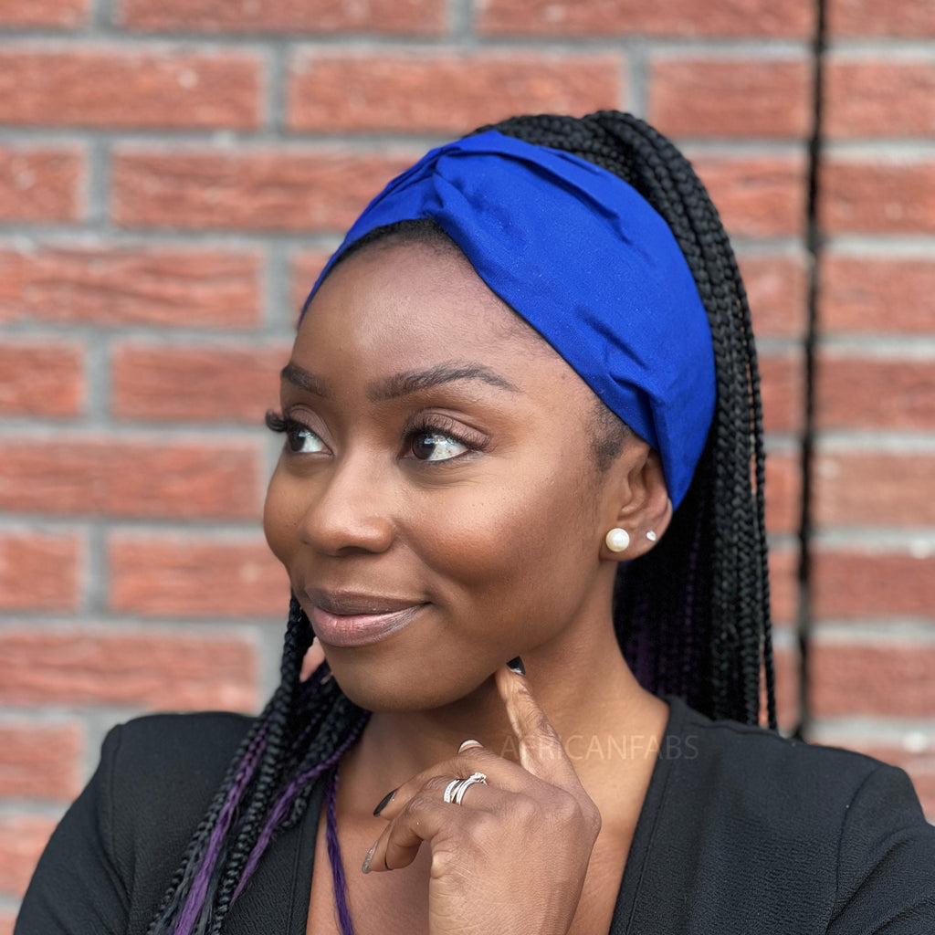 Blue Twist Headband - Adults - Hair Accessories – AfricanFabs