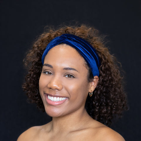 Blue Headband Velvet - Adults - Hair Accessories