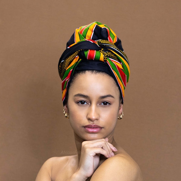 Black / Pan African kente headwrap