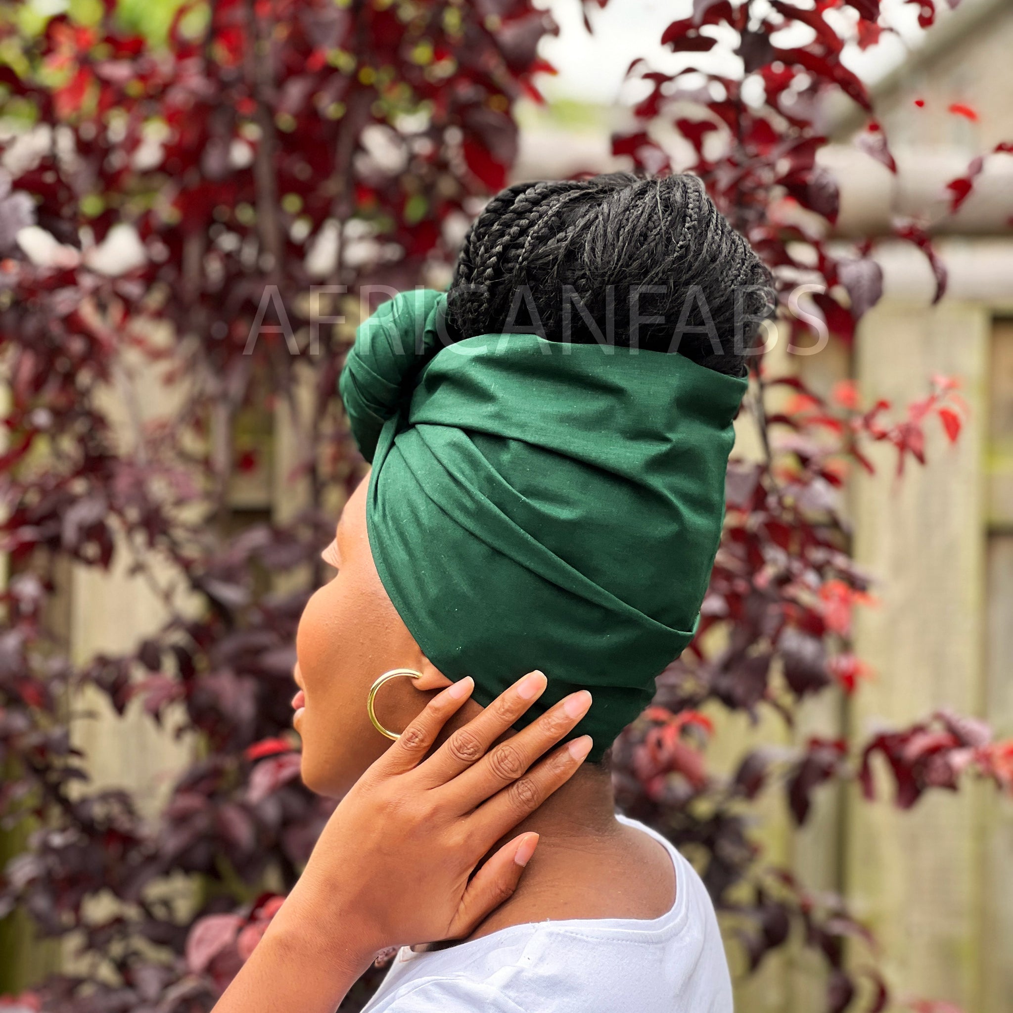 Green solid color - headwrap