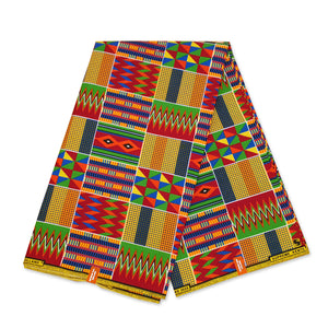 African Ghana / Kente print fabric KT-3081