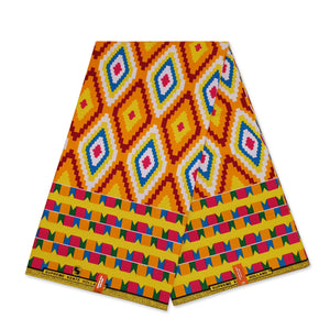African Ghana / Kente print fabric KT-3100