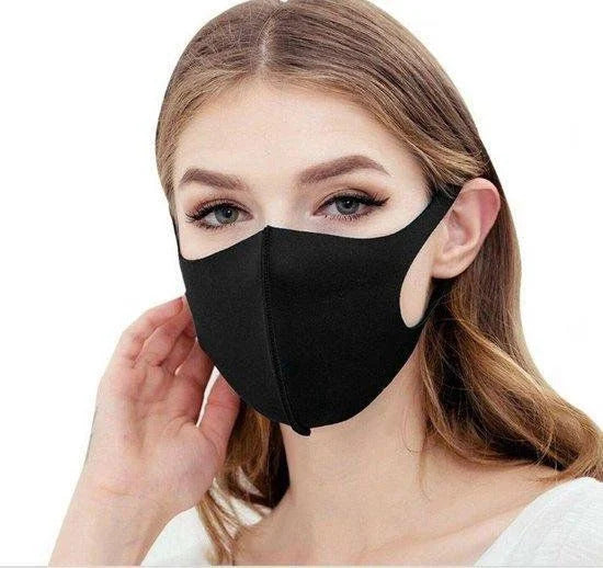 Black face mask / mouth mask - Washable