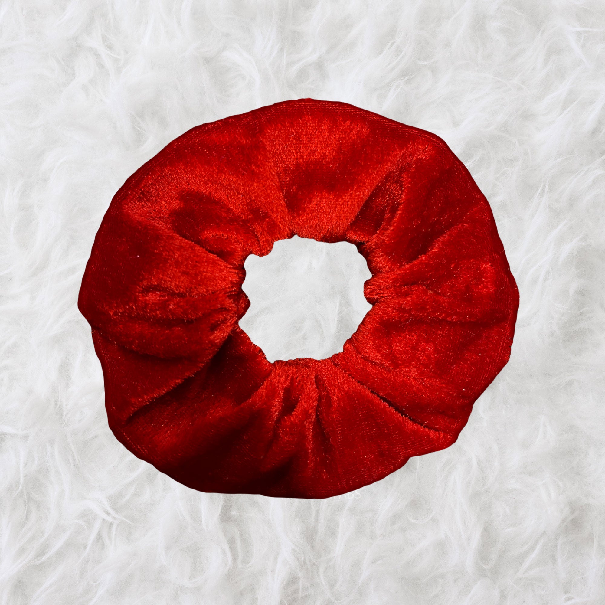Scrunchie Velvet - Adults Hair Accessories - Red