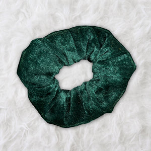 Scrunchie Velvet - Adults Hair Accessories - Green