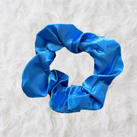 Scrunchie Satin - Hair Accessories - Blue