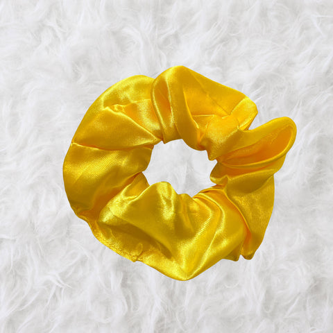 Scrunchie Satin - Adults Hair Accessories - Yellow