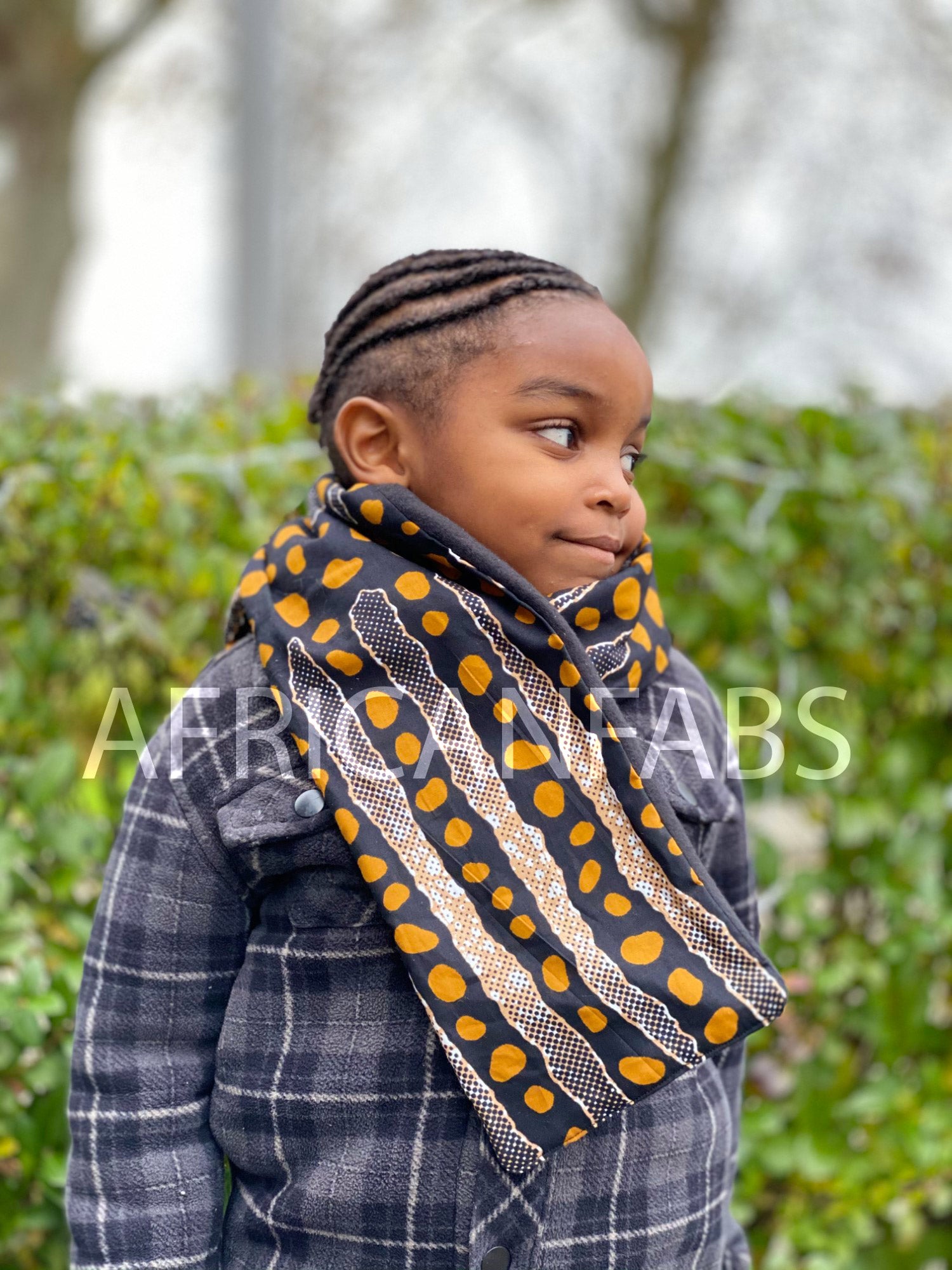 Kente Cloth African Patterned Scarf