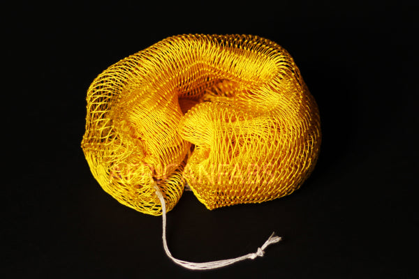 African net sponge / African exfoliating net / Sapo sponge - Yellow